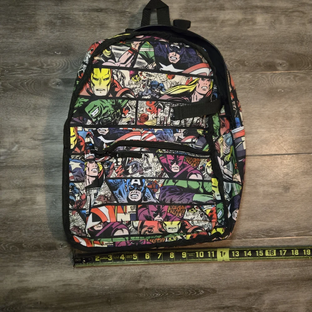 Marvel Comic Print‎ reverisble Backpack-- please read